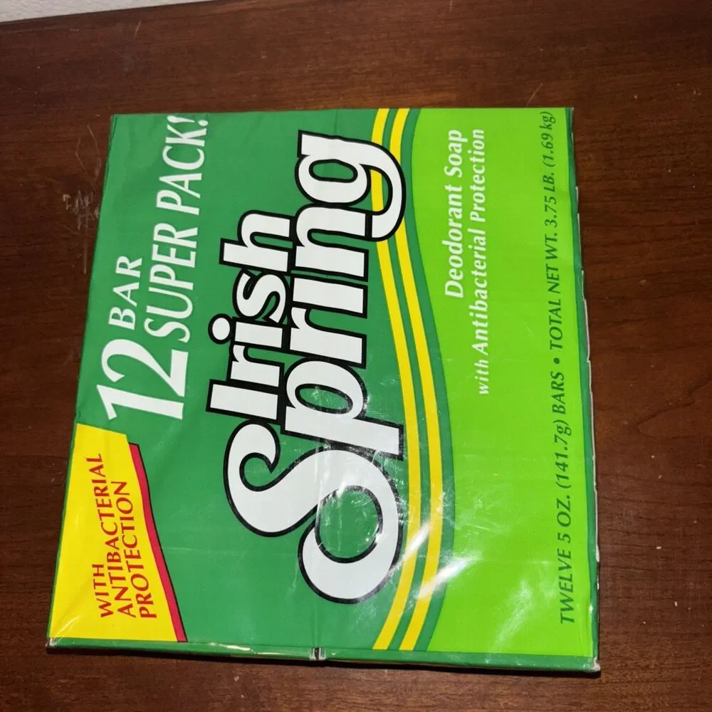Vtg Original Irish Spring Deodorant Soap 12 Bar Lot 5 oz SEALED Antibacterial